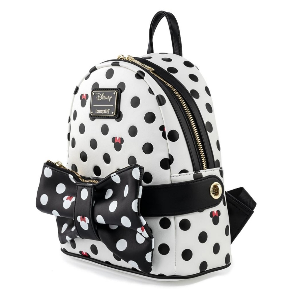Minnie Mouse black & white polka-dot mini backpack